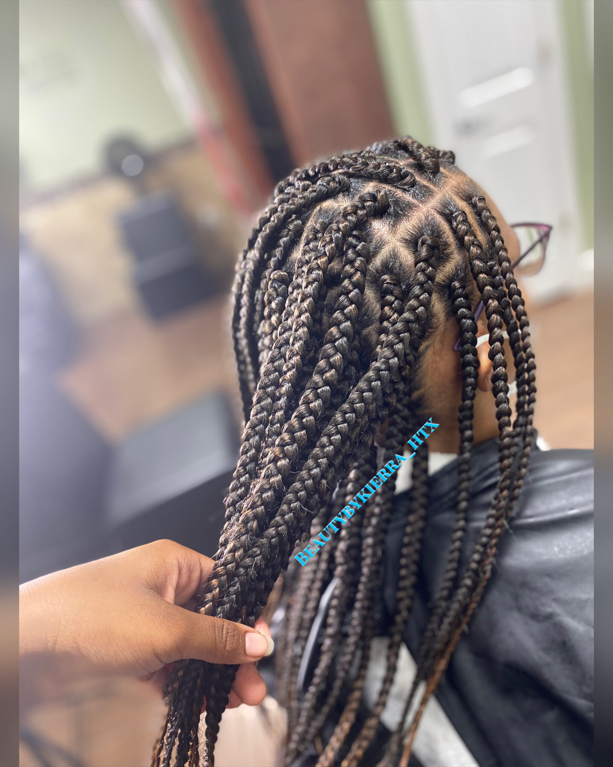 Brown Box Braids